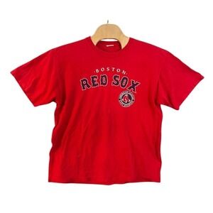 Boston Red Sox MLB Graphic T-Shirt Red Short Sleeve Mens XL AL East Division